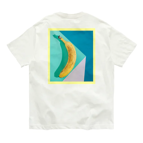 banana × mint green Organic Cotton T-Shirt