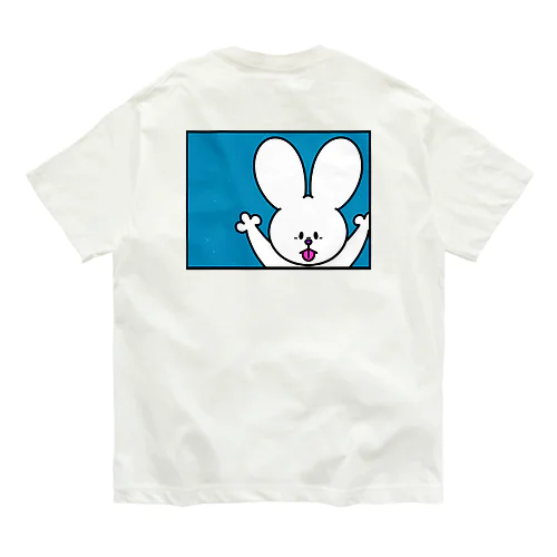 真理を悟ったウサギ オーガニックコットンTシャツ