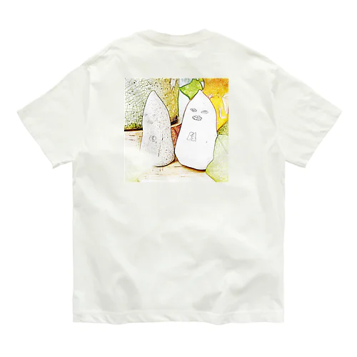 んこさま色鉛筆画風 オーガニックコットンTシャツ