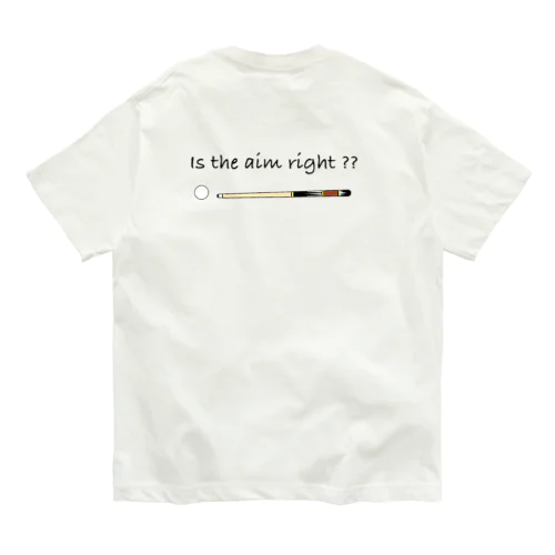 厚み合ってる？ビリヤードデザイン。 オーガニックコットンTシャツ