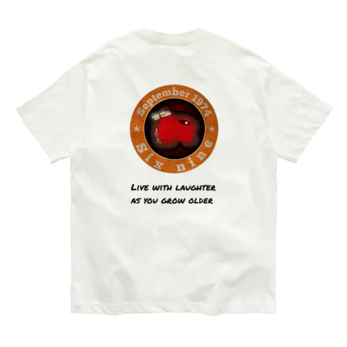 ヴィンテージ風18R BLACK Organic Cotton T-Shirt
