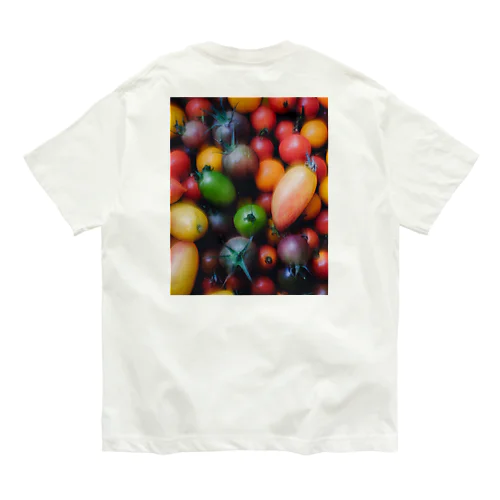 tomato［Back print］ オーガニックコットンTシャツ