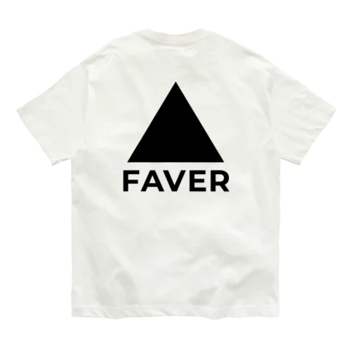 FAVER-triangle オーガニックコットンTシャツ