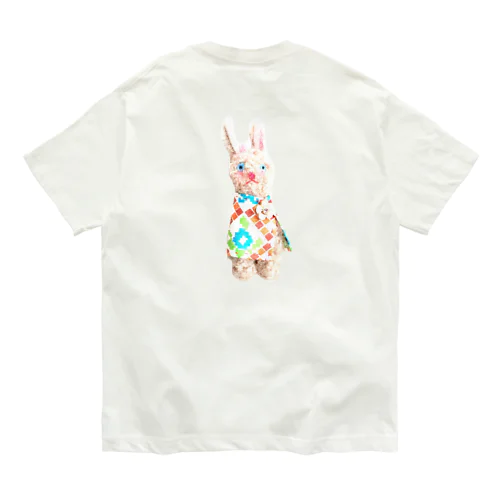 お出かけうさぎ オーガニックコットンTシャツ