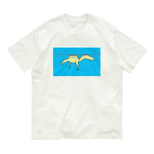 スピノサウルスの干し方 Organic Cotton T-Shirt