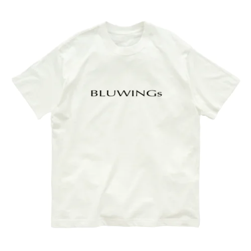 BLUWINGsトップス黒字 Organic Cotton T-Shirt