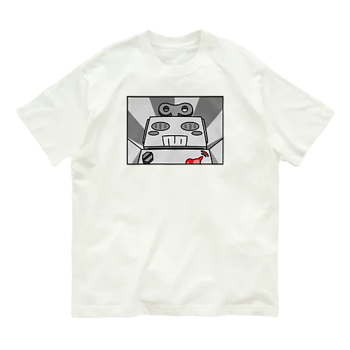 ブリキ　モノクロ Organic Cotton T-Shirt