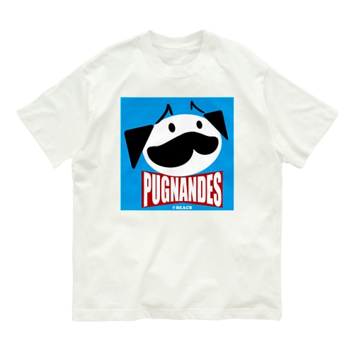 PUGNANDES2022‗Blue Organic Cotton T-Shirt