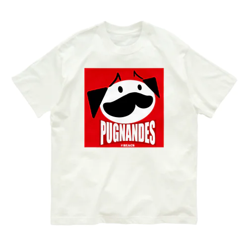 PUGNANDES2022_Red オーガニックコットンTシャツ