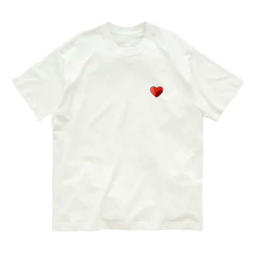 Small heart Logo Organic Cotton T-Shirt