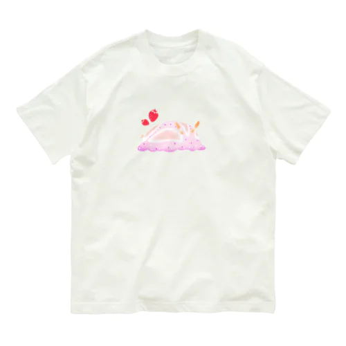 イチゴミルクウミウシ オーガニックコットンTシャツ