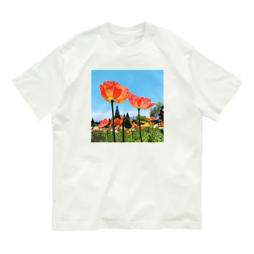 poppy オーガニックコットンTシャツ