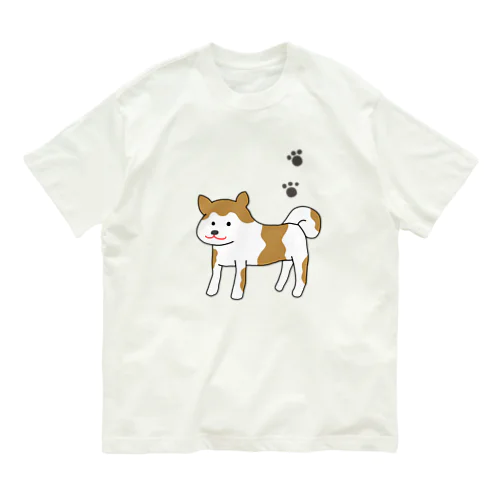 秋田犬　犬丸　あきたいぬ　いぬまる オーガニックコットンTシャツ