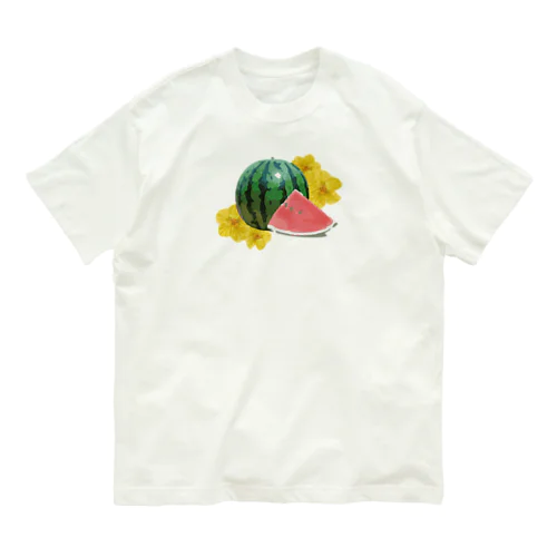 スイカの花 オーガニックコットンTシャツ