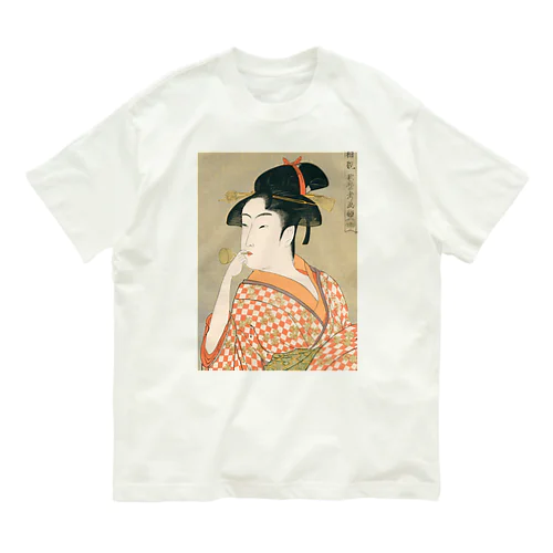 Ukiyoe　Utamaro オーガニックコットンTシャツ