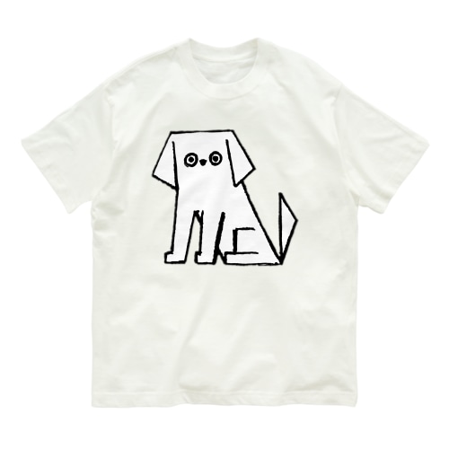 白い犬 Organic Cotton T-Shirt