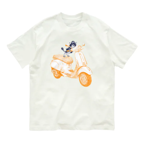 チワワのすっちゃんバイクに乗る Organic Cotton T-Shirt