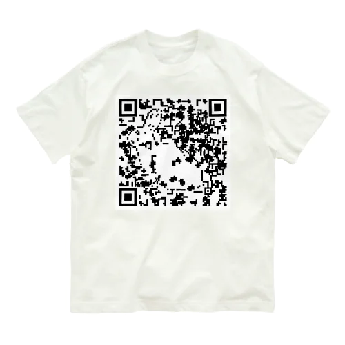 QRうさぎ Organic Cotton T-Shirt