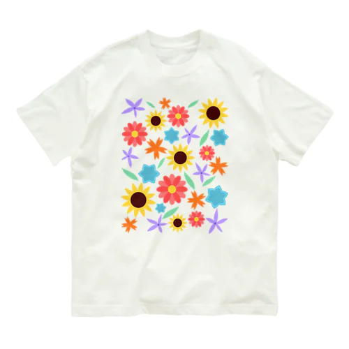 レインボープライド　フラワー Organic Cotton T-Shirt