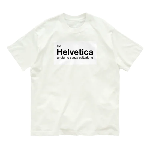 Helvetica2 オーガニックコットンTシャツ