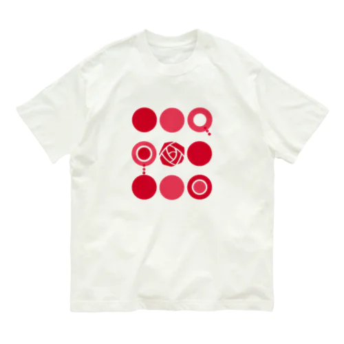 ローズ Organic Cotton T-Shirt