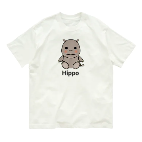 可愛いかば オーガニックコットンTシャツ