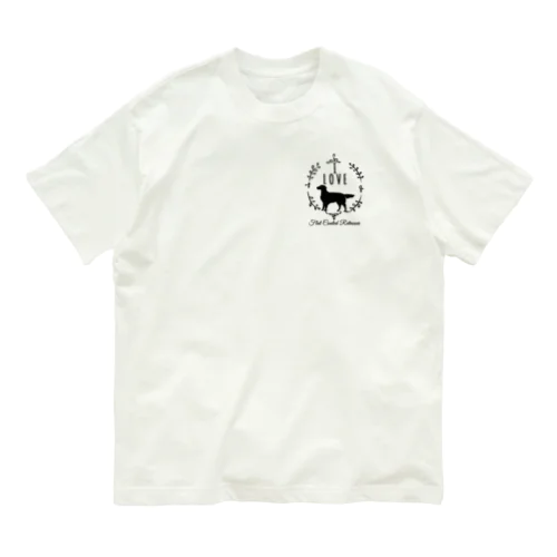 ilove-フラットコーテッドレトリバー Organic Cotton T-Shirt