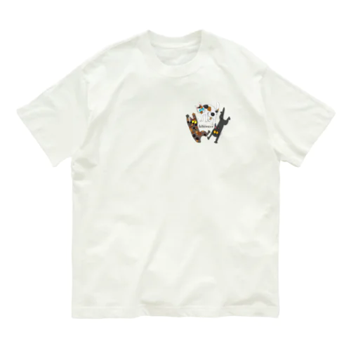 ３匹のhibinecocco(小) Organic Cotton T-Shirt