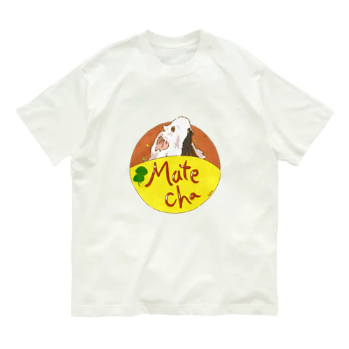 オムライスモルモット-マテ茶ちゃん Organic Cotton T-Shirt