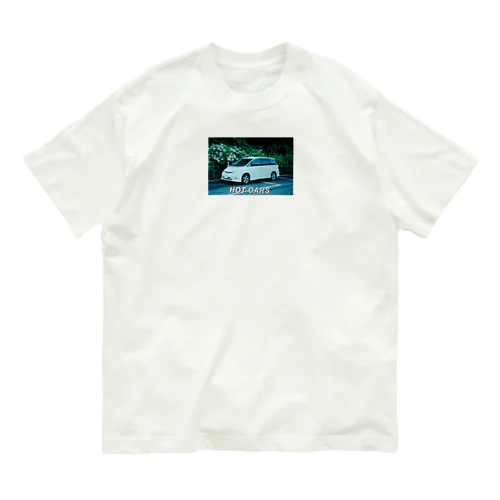 「HOT CARS」car number1 オーガニックコットンTシャツ