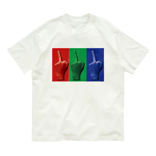 RGB finger オーガニックコットンTシャツ
