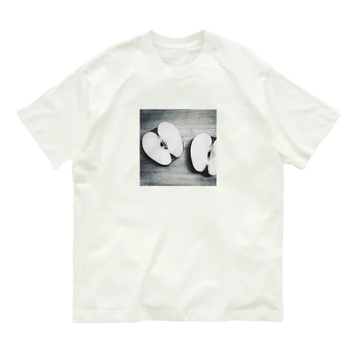 Monochrome(apple) オーガニックコットンTシャツ