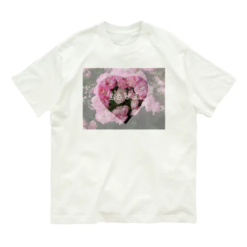 薔薇の花はお好き？？ オーガニックコットンTシャツ