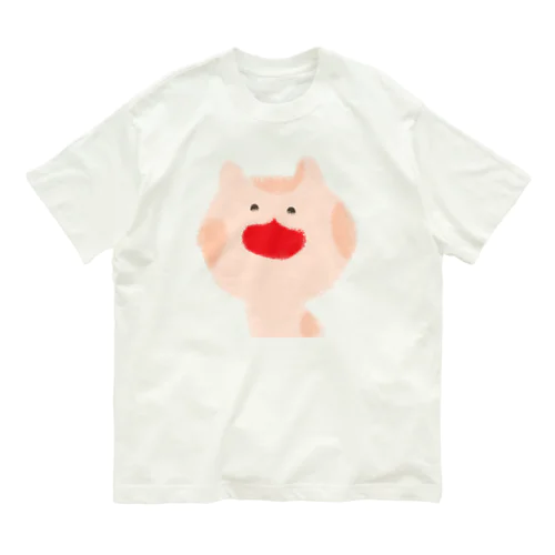 フワネコ「わ」 オーガニックコットンTシャツ