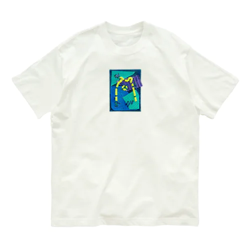 蛍光クマ Organic Cotton T-Shirt