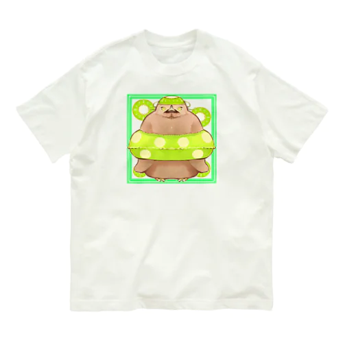 浮き輪ベビちゃん(キングペンギン) オーガニックコットンTシャツ