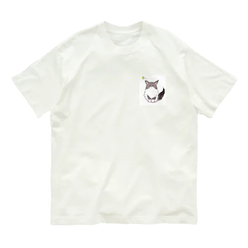 癒し猫 유기농 코튼 티셔츠
