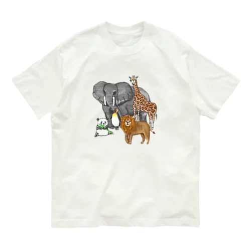 動物園に行く日に着るTシャツ オーガニックコットンTシャツ