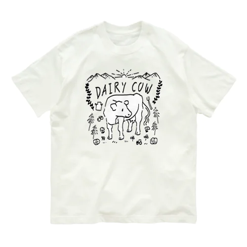 シンプルDAIRYCOW Organic Cotton T-Shirt