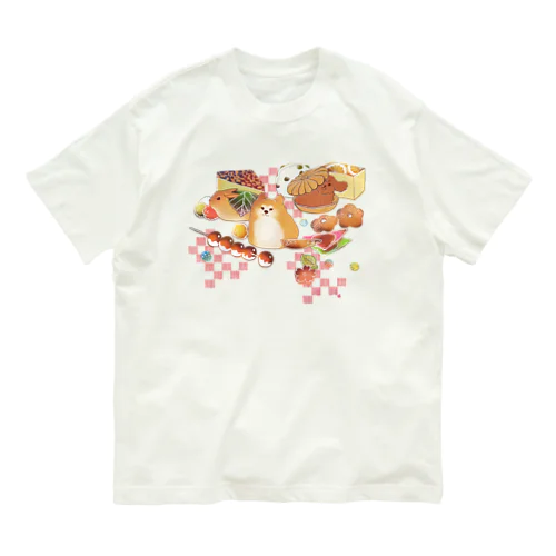 もふもふ和菓子ちゃん オーガニックコットンTシャツ