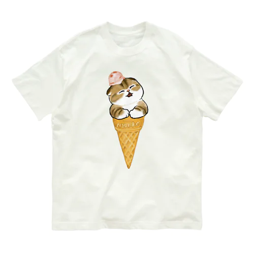 アイスにゃん オーガニックコットンTシャツ