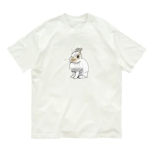 お座りうさぎ Organic Cotton T-Shirt