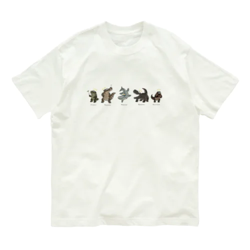 先輩ワニたち オーガニックコットンTシャツ