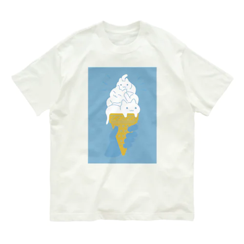 Ice Cat Milk オーガニックコットンTシャツ