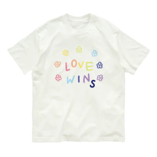 love wins! we are proud to celebrate our prides! オーガニックコットンTシャツ