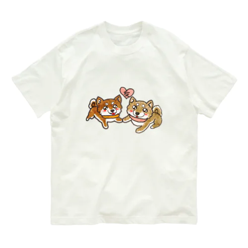 ずっ友柴犬ズ Organic Cotton T-Shirt