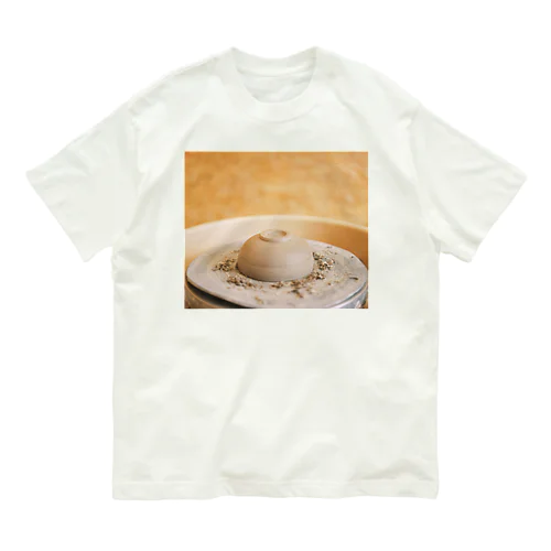 ろくろ（削り） Organic Cotton T-Shirt