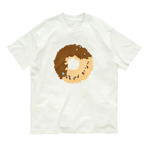 ドーナツ大好き（チョコ） Organic Cotton T-Shirt