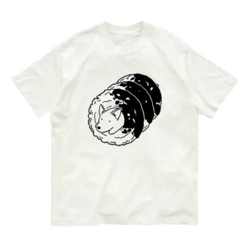 オールドファッション（チョコレート）：ブラック オーガニックコットンTシャツ