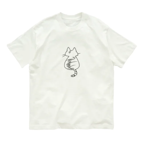 ねこ オーガニックコットンTシャツ